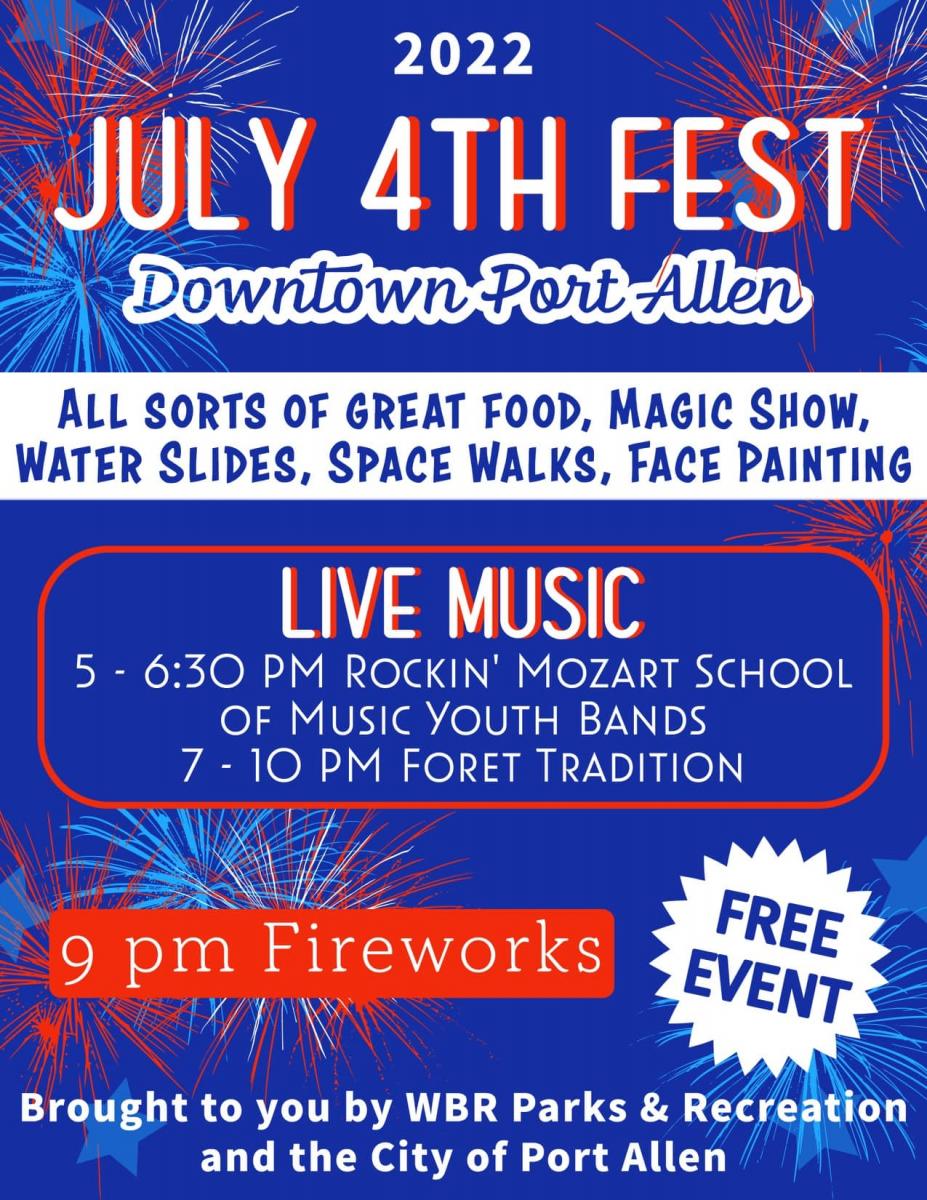 July 4th Fireworks in Port Allen