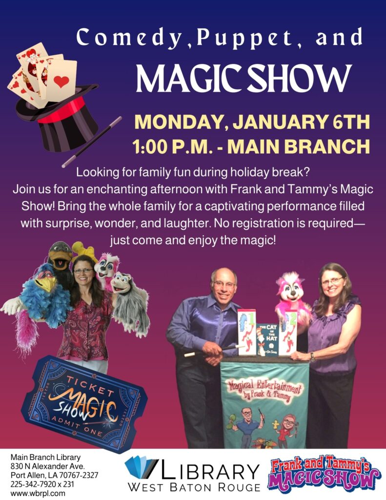 Frank and Tammys Magic Show West Baton Rouge