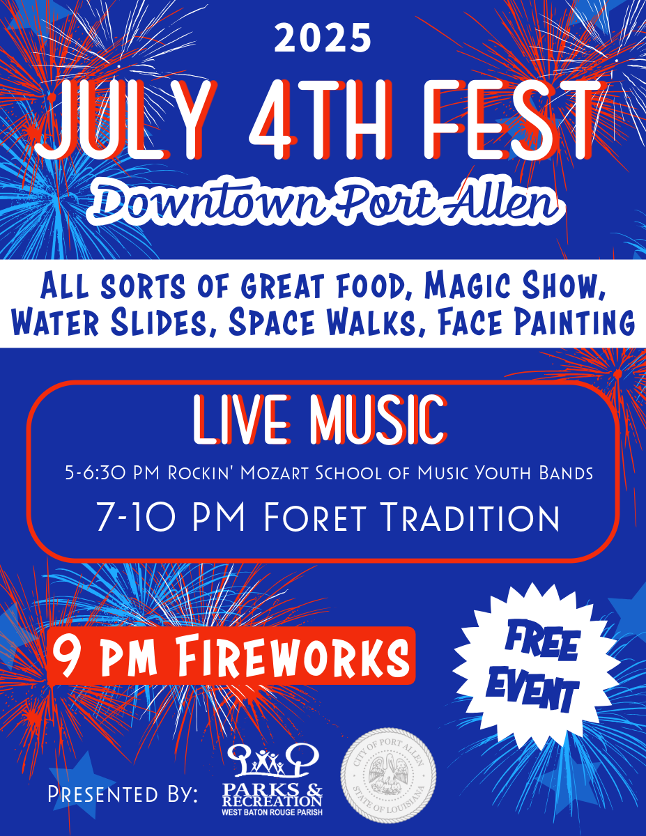 Fourth Fest, 4th of July, Port Allen, West Baton Rouge