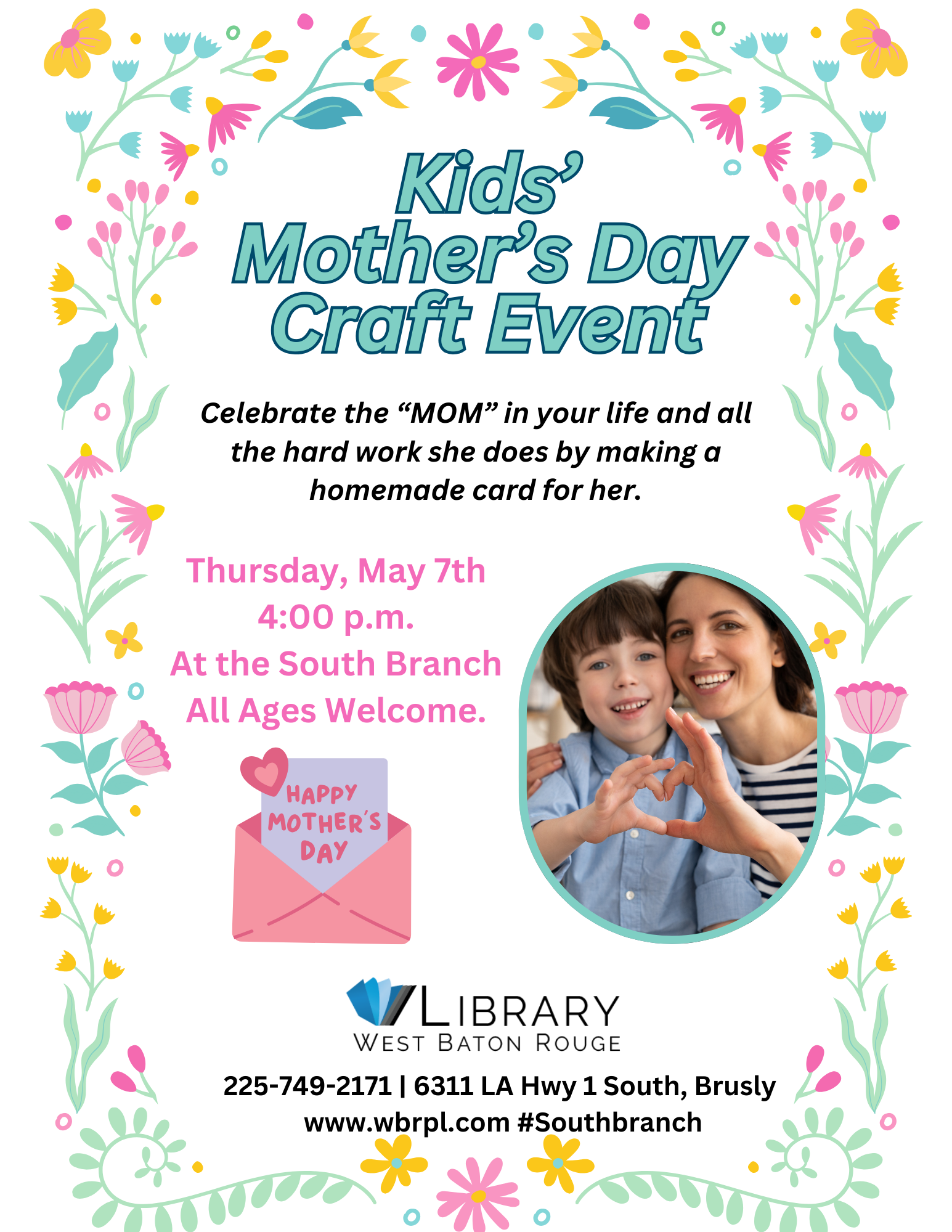 Mothers Day Crafts After School – South Branch