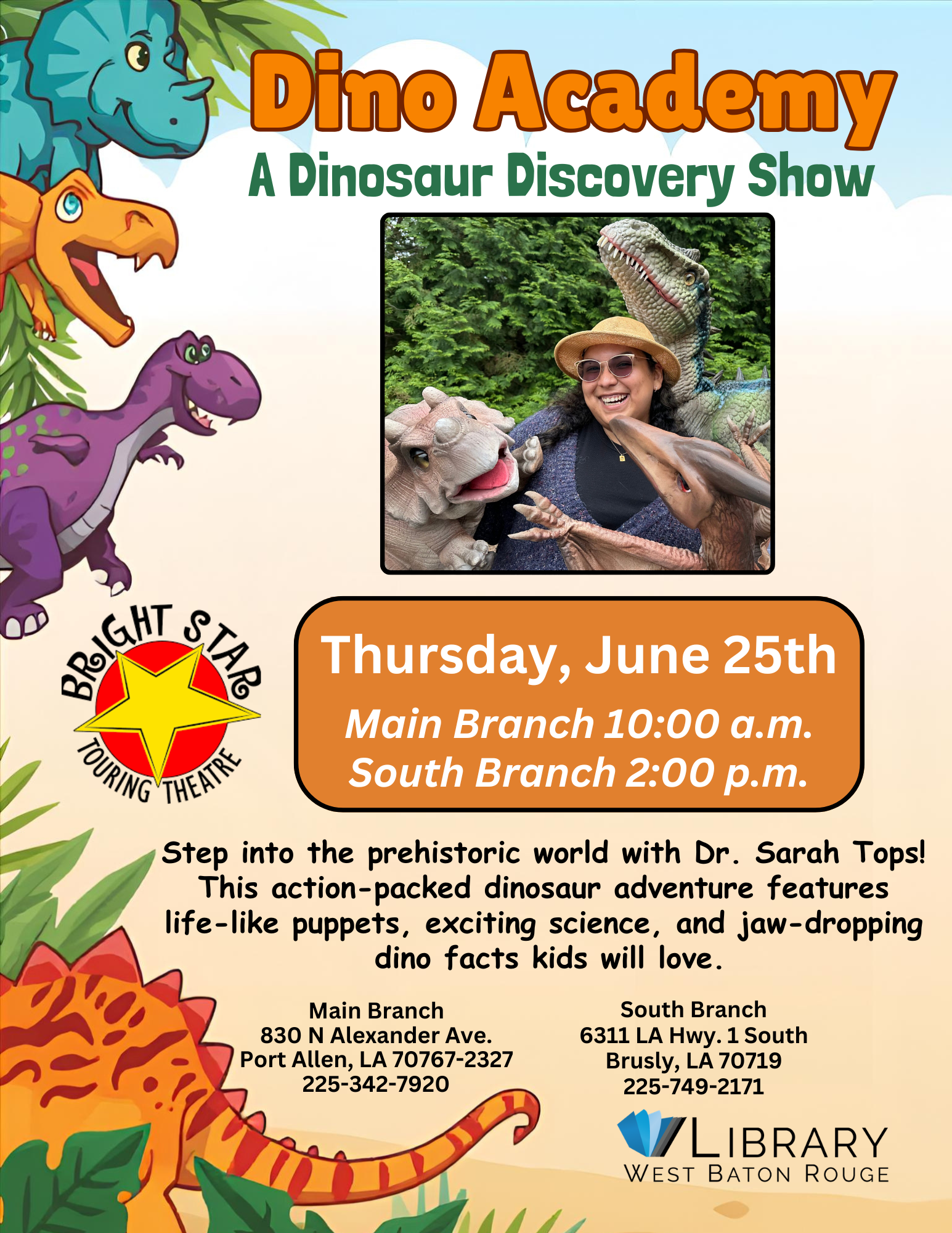 Dino Academy Show – Main Branch 10:00am