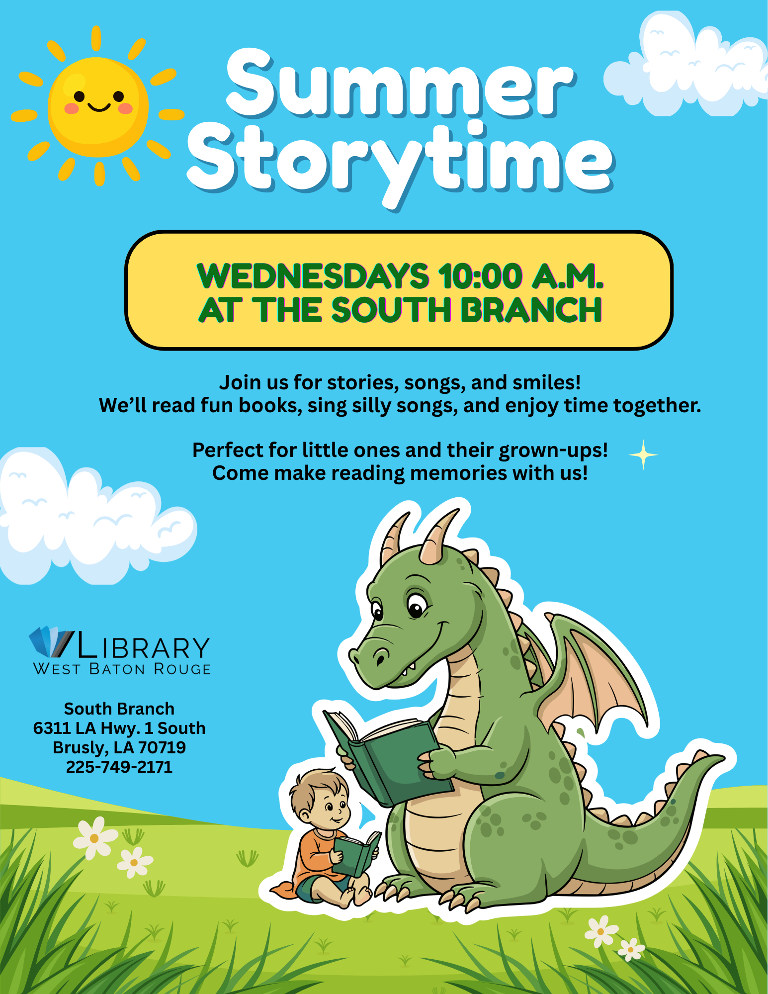 Summer Storytime at the South Branch