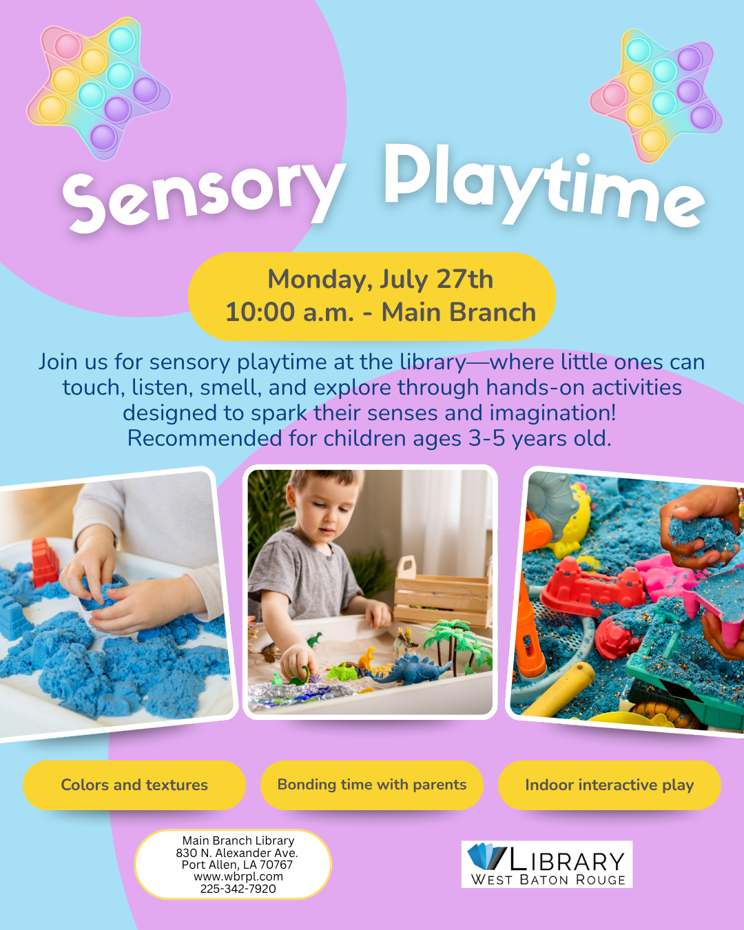 Sensory Playtime – Main Branch