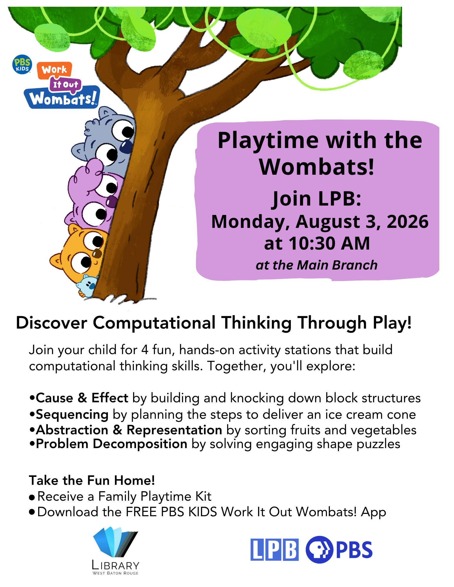 Playtime with the Wombats! – Main Branch