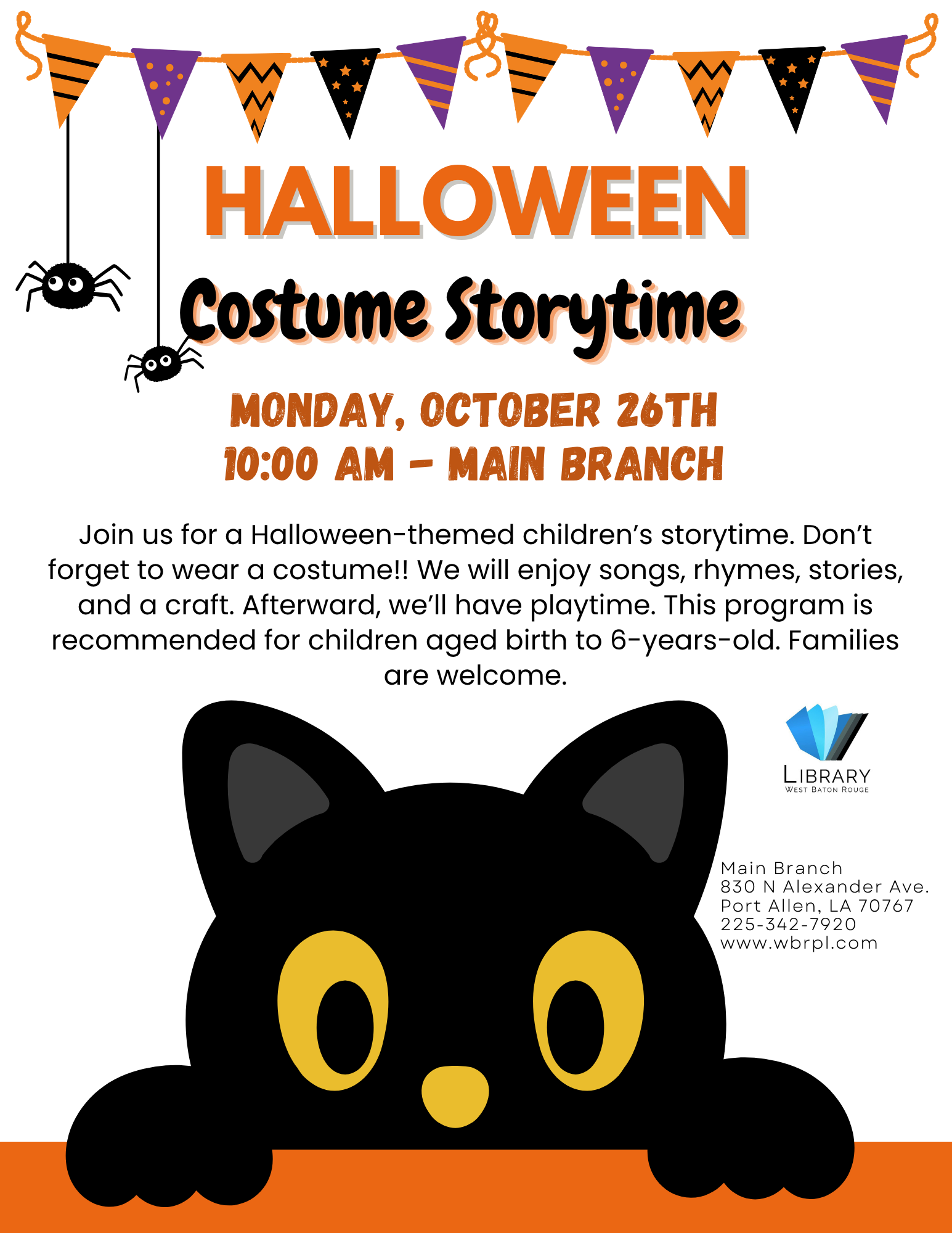 Halloween Costume Storytime – Main Branch